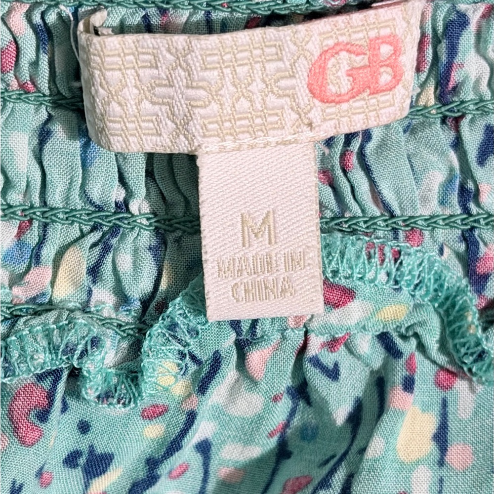 GB girls Light Blue Floral Smocked Mini Dress - Picture 9 of 9